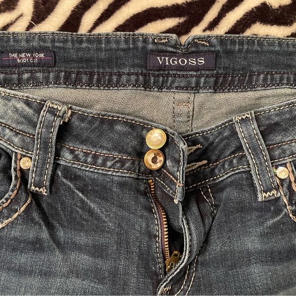 Vigoss Women’s jeans, Like new, 13/14, length 33, embellished! - Picture 3 of 5